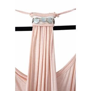 Free People Pink Lace Crochet Tunic Tank Small Boho Romantic Racerback